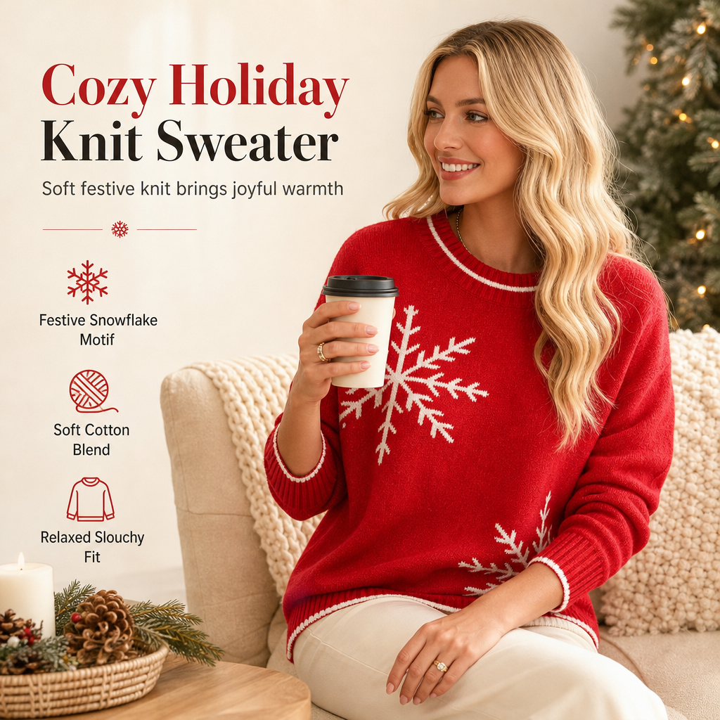 Christmas Snowflake Knit Jumper