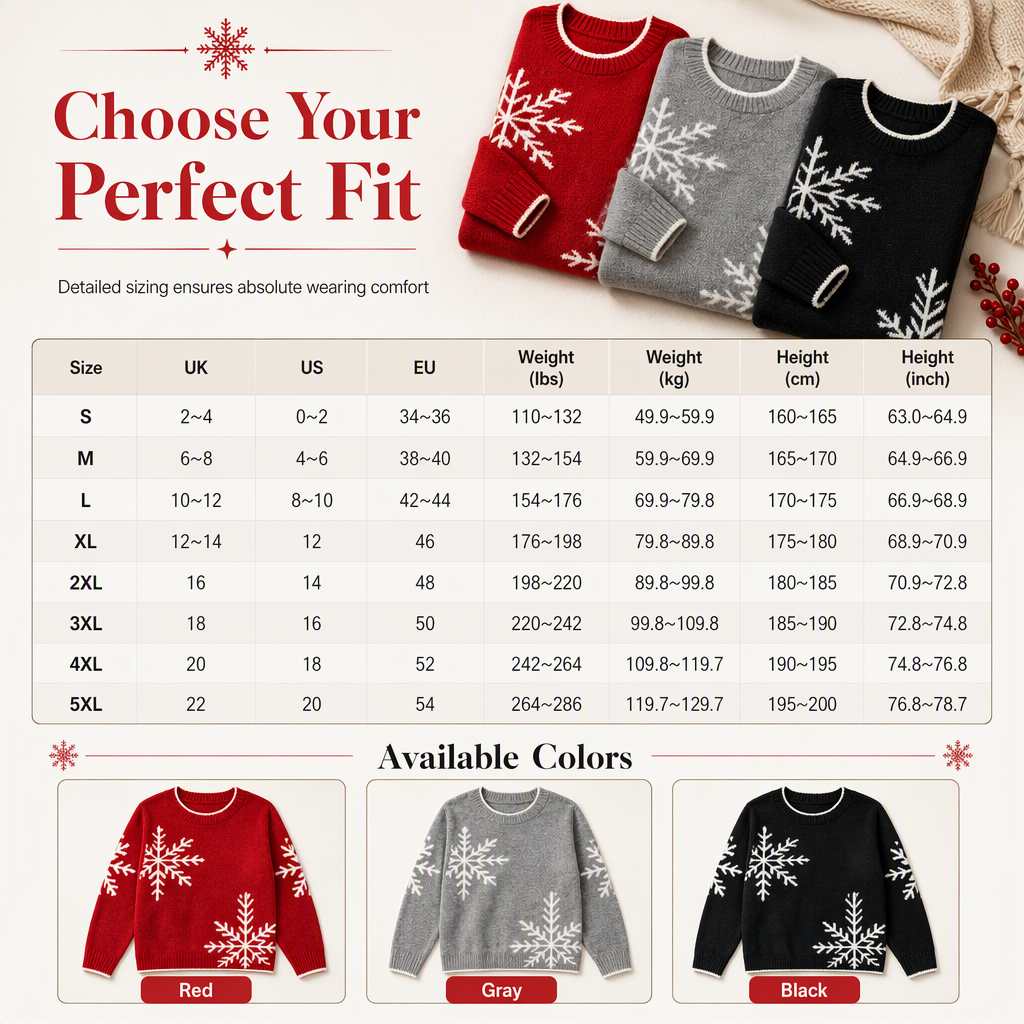 Christmas Snowflake Knit Jumper