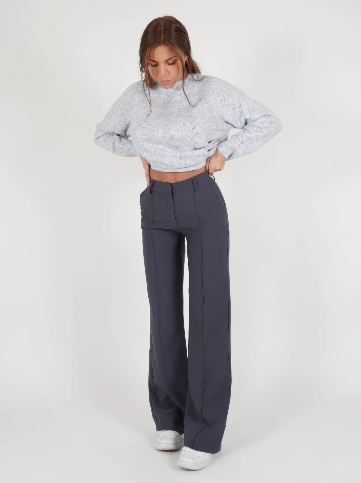 Women's Wide Leg Trousers with Relaxed Fit