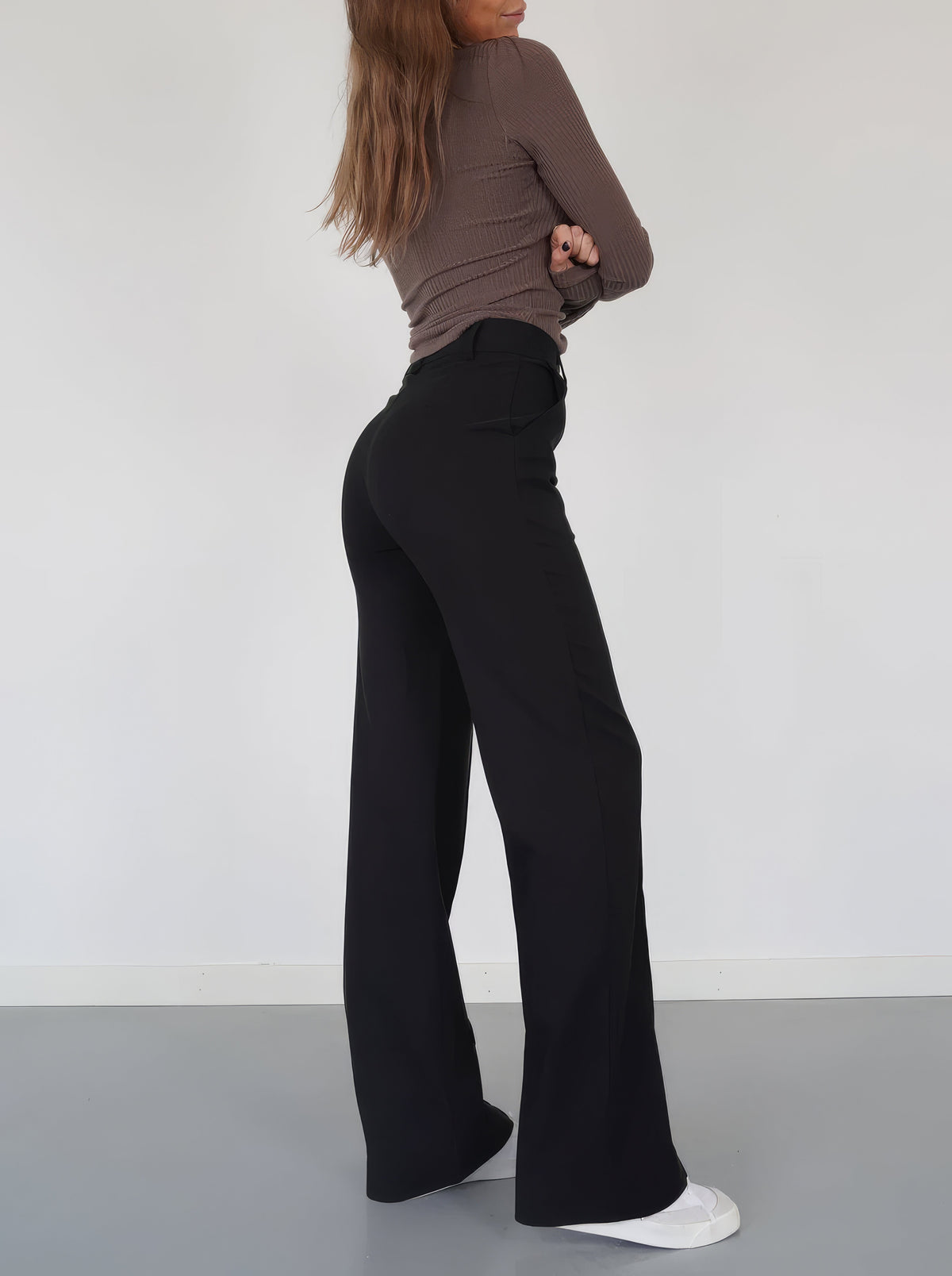 Women's Wide Leg Trousers with Relaxed Fit